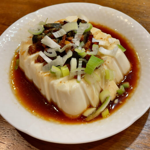 黄山飯店　ピータン豆腐